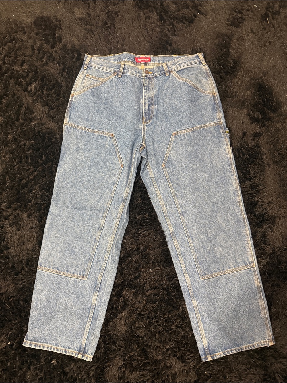Supreme Light Blue Relaxed Carpenter Jeans